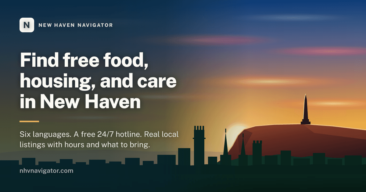 NHV Navigator illustration of New Haven at dusk